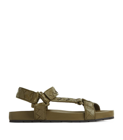 Bottega Veneta Trip Flat Sandals In 2844-mud