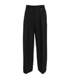 WOOYOUNGMI WOOL DOUBLE-PLEAT TAILORED TROUSERS