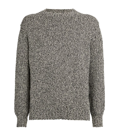 Rohe Cotton Sweater In 949 Black/cream Mela