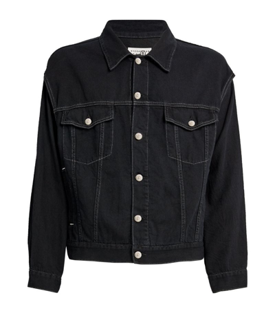 Mm6 Maison Margiela Denim Jacket In Black