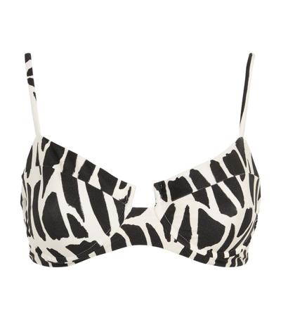 Patbo Animal Print Bikini Top In Multi