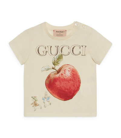 Gucci Kids X Peter Rabbit T-shirt (3-36 Months) In Neutrals