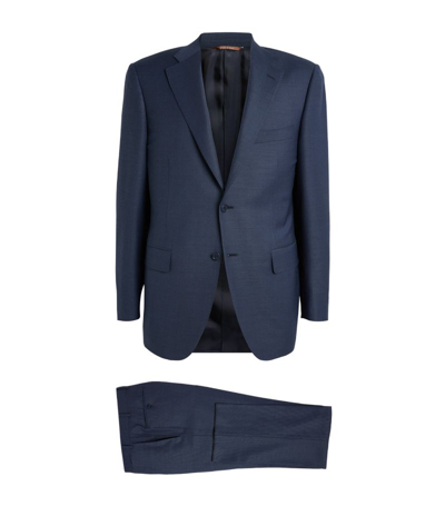 Canali Wool 2-piece Suit In Navy