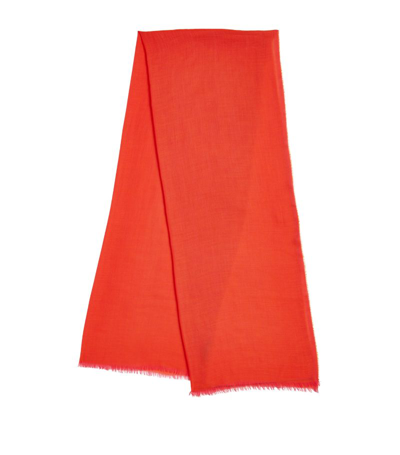 Begg X Co Cashmere Wispy Solid Scarf In Orange