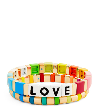 Roxanne Assoulin Duo Love Rainbow Bracelet In Multi