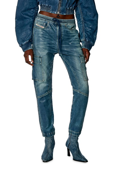 Diesel Slim 2051 D-ursy Track Denim In Blu