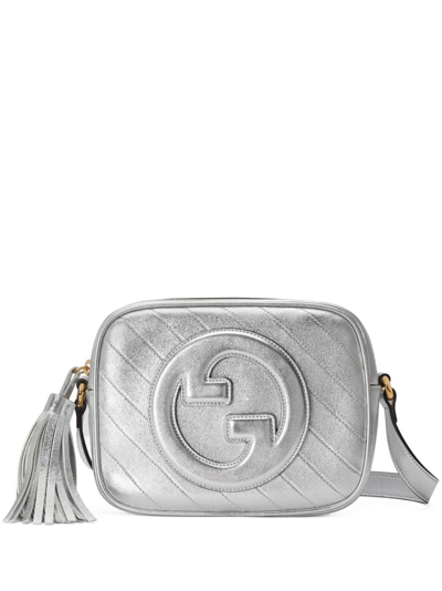 Gucci Blondie Small Shoulder Bag In Silver