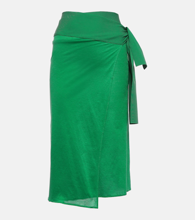 Eres Tanagra Cotton Beach Cover-up In Green