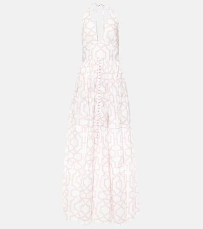 Alexandra Miro Celeste Printed Cotton Maxi Dress In Multicoloured