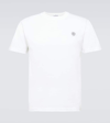 Stone Island Ivory Combed Organic Cotton Jersey T-shirt In White