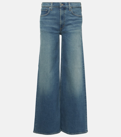 Citizens Of Humanity Loli Mid-rise Wide-leg Jeans In Blue