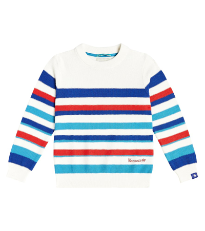 Scotch & Soda Kids' Striped Cotton Jumper In Multicoloured