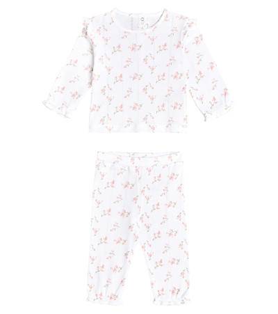 Tartine Et Chocolat Baby Floral Cotton Pajamas In White