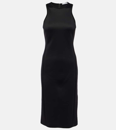 Max Mara Jersey Midi Dress In Black