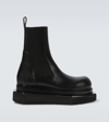 RICK OWENS BEATLE TURBO CYCLOPS LEATHER ANKLE BOOTS