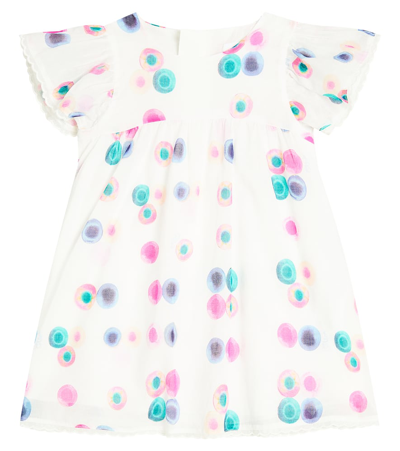 Chloé Baby Printed Cotton Dress In Multicoloured