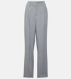 Brunello Cucinelli Mid-rise Straight Pants In Blue