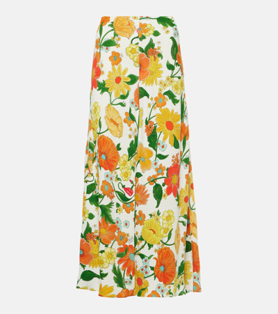 Stella Mccartney Floral-print Maxi Skirt In Multicolor