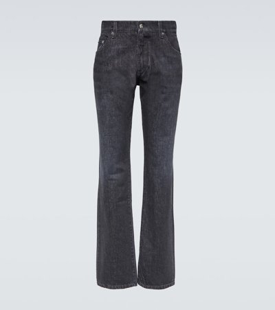 Dolce & Gabbana Distressed Slim Jeans In Blue