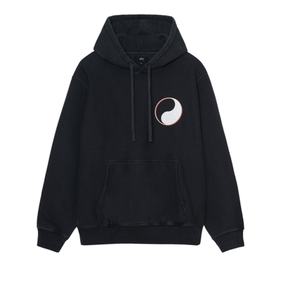 Pre-owned Stussy X Our Legacy Drop Shadow Pigment Dyed Hoodie 'black'