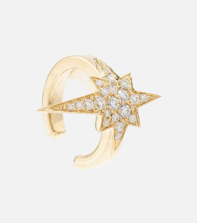 Robinson Pelham North Star 14kt Gold Ear Cuffs With Diamonds