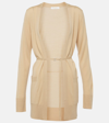 Chloé Strap Long-sleeved Cardigan In Beige