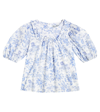 Tartine Et Chocolat Floral Puff-sleeve Cotton Top In Multicoloured