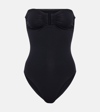 Eres Cassiopee Strapless U-hardware One-piece Swimsuit In Black