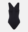 Eres V-neck Icone Swimsuit In Black