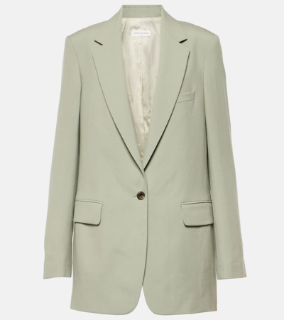 Dries Van Noten Wool Blazer In Grey