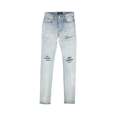 Pre-owned Amiri Bandana Mx1 Denim Skinny Jeans 'blue'