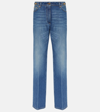 VERSACE HIGH-RISE STRAIGHT JEANS