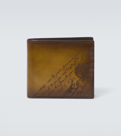 Berluti Leather Wallet In Brown