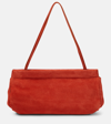 THE ROW ABBY SMALL SUEDE SHOULDER BAG