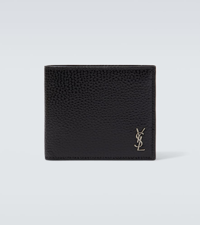 Saint Laurent Leather Wallet In Black