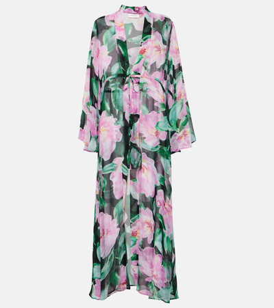 Alexandra Miro Betty Floral Kaftan In Multicoloured