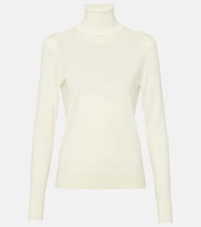 Chloé Wool Turtleneck Top In White