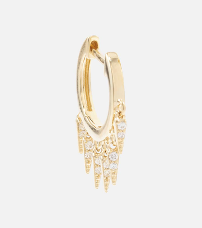 Sydney Evan Fringe 14kt Gold Earrings With Diamonds