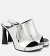 Stella Mccartney Elsa Mirror Slide Sandal In Silver