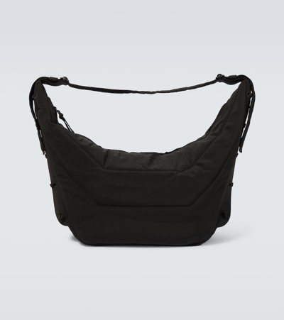 Lemaire Soft Game Shoulder Bag In Dark Chocolate