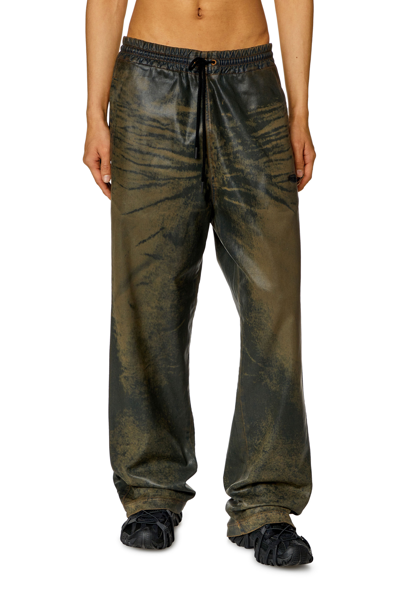 Diesel D-martians 068kr Denim Track Pants In Brown