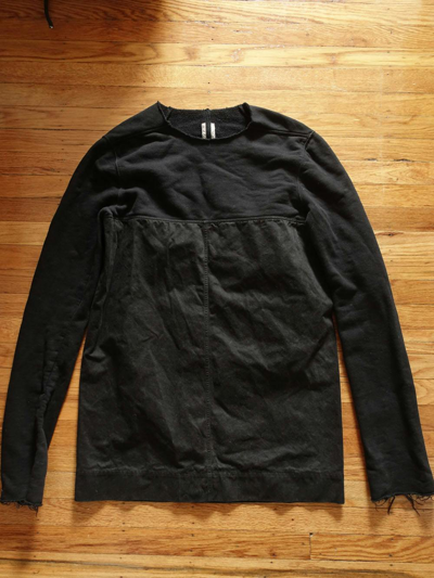 Pre-owned Rick Owens Fw16 Tunic Sweatshirt In Black