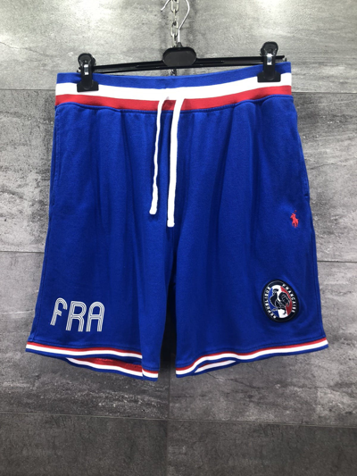 Pre-owned Polo Ralph Lauren X Vintage Nwt Polo Ralph Laurent Royal Blue France Shorts