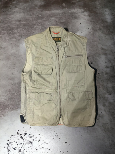 Pre-owned Outdoor Life X Timberland Vintage Timberland Vest In White