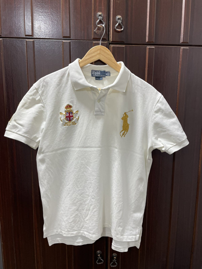 Pre-owned Polo Ralph Lauren X Vintage Polo Ralph Laurent Mercer Club Polo Shirt In Multicolor
