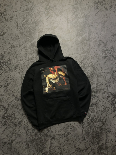 Pre-owned Champion Hoodie  X Pyrex Off-white Virgil Abloh Religion In Black