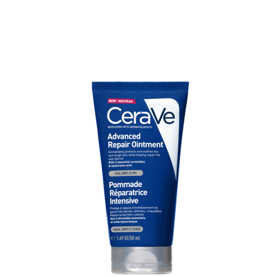 Cerave Advanced Repair Ointment For Very Dry And Chapped Skin 50ml In White