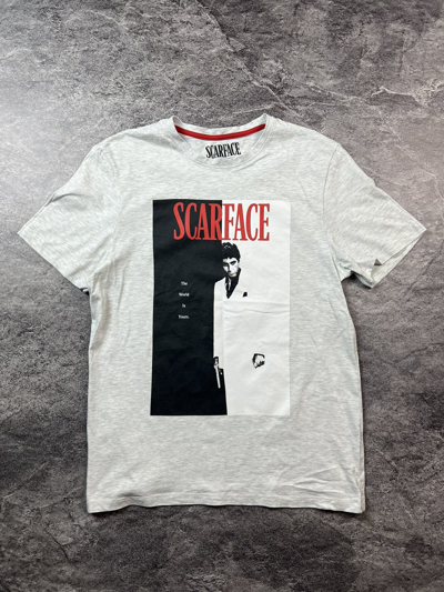 Pre-owned Movie X Vintage 00s Tony Montana Scarface Supreme Japan Style Movie Tee In Grey