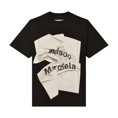 Pre-owned Maison Margiela Logo T-shirt In Black