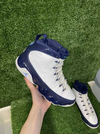 Pre-owned Jordan Nike Jordan 9 ‘unc' Shoes In Blue